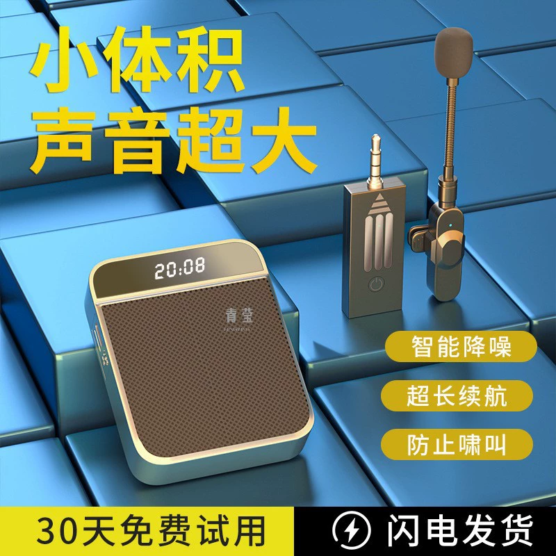 Микрофон для экскурсовода, лекторский усилитель, петличный беспроводной маленький динамик, предназначенный для учителя, классного учителя Little Bee