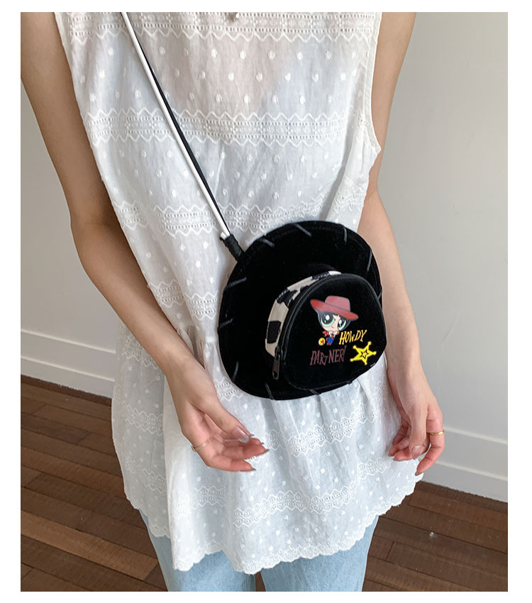 Cute Ins-style 2025 summer new denim hat crossbody bag with cartoon design, fun and personalized single-shoulder phone case undefined