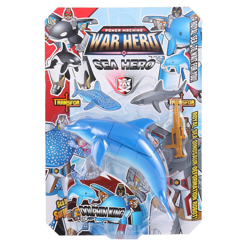 Ocean Park Kingdom Transformed Dolphin Great White Shark Killer Whale Shark Aquarium Robot Educational Toy Robot Wars