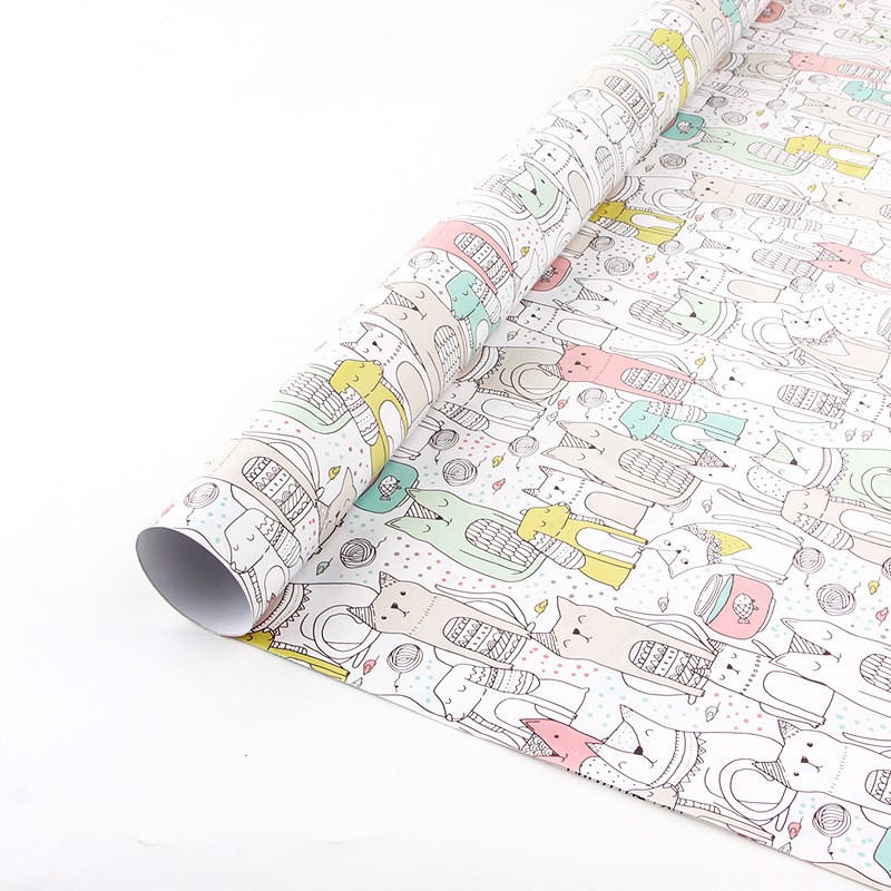 Suministro exclusivo transfronterizo de papel de regalo para el Día del Niño, papel de regalo de cumpleaños con dibujos animados, papel para manualidades infantiles. image 7
