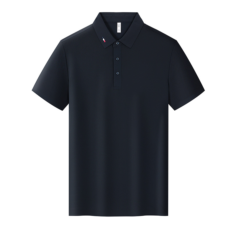 Camiseta de solapa de manga corta de golf que no deja marcas Camiseta de polo para hombre de lujo ligero de alta gama Camiseta de polo de secado rápido deportiva personalizada