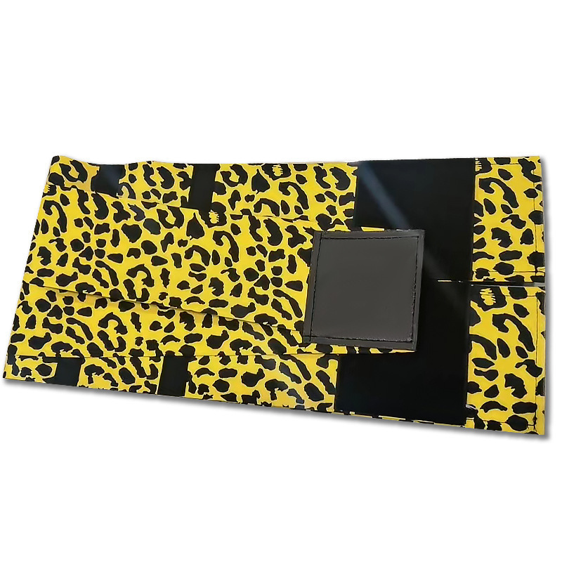 Cinturilla Deportiva de Leopardo para Mujer, Con Varillas, Engrosada y Elástica, para Deporte