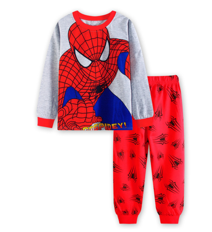 Traje de desgaste para el hogar para niños europeo y americano Otoño e Invierno ropa para niños nueva ropa interior para niños y niñas pijamas de dibujos animados para bebés al por mayor