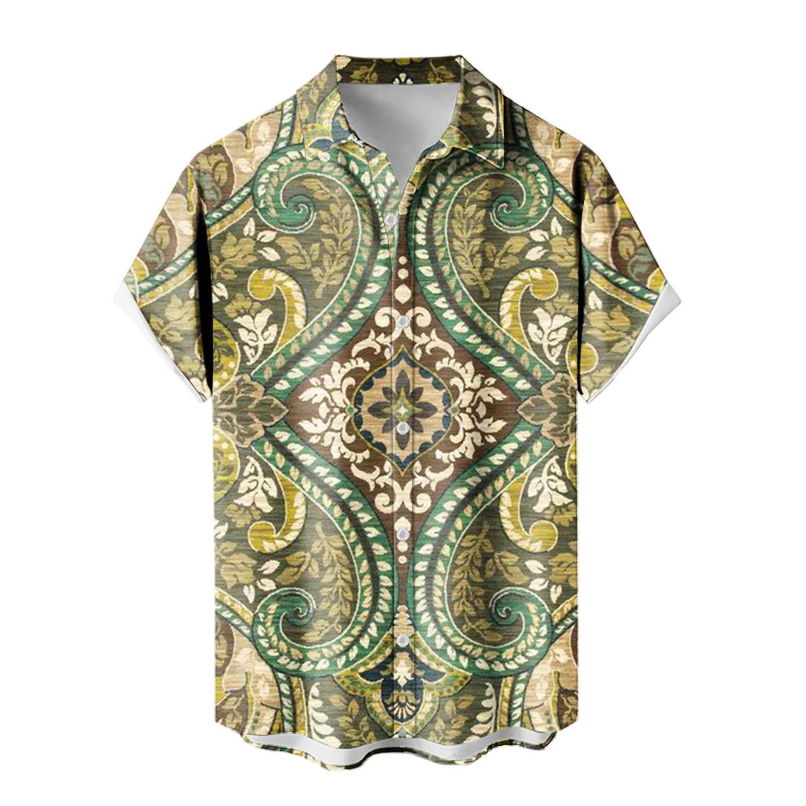 2024 venta caliente para hombres nueva camisa de manga corta Hawaii Holiday Series Camisa casual de todo fósforo con estampado 3D para hombres