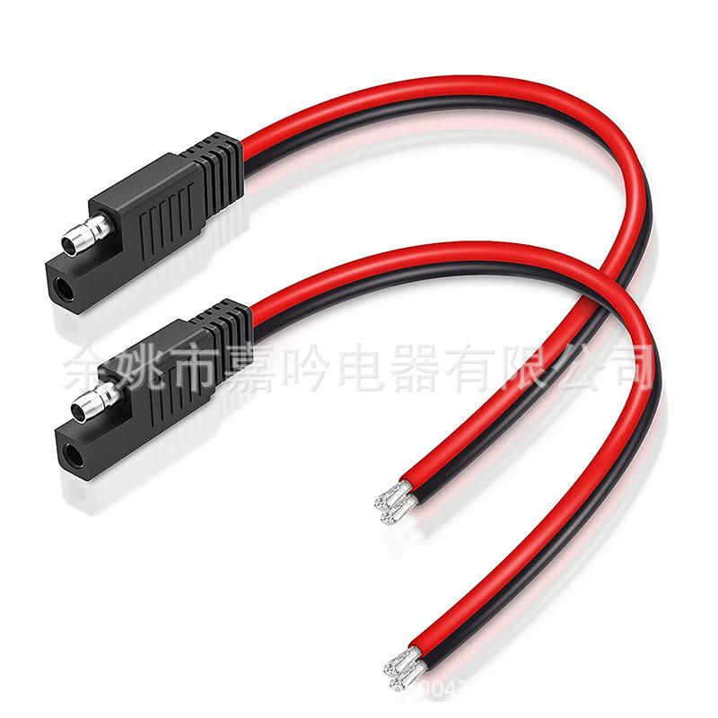 SAE延长线太阳能板汽车电池连接线 Sae单头线14awg sae转接头