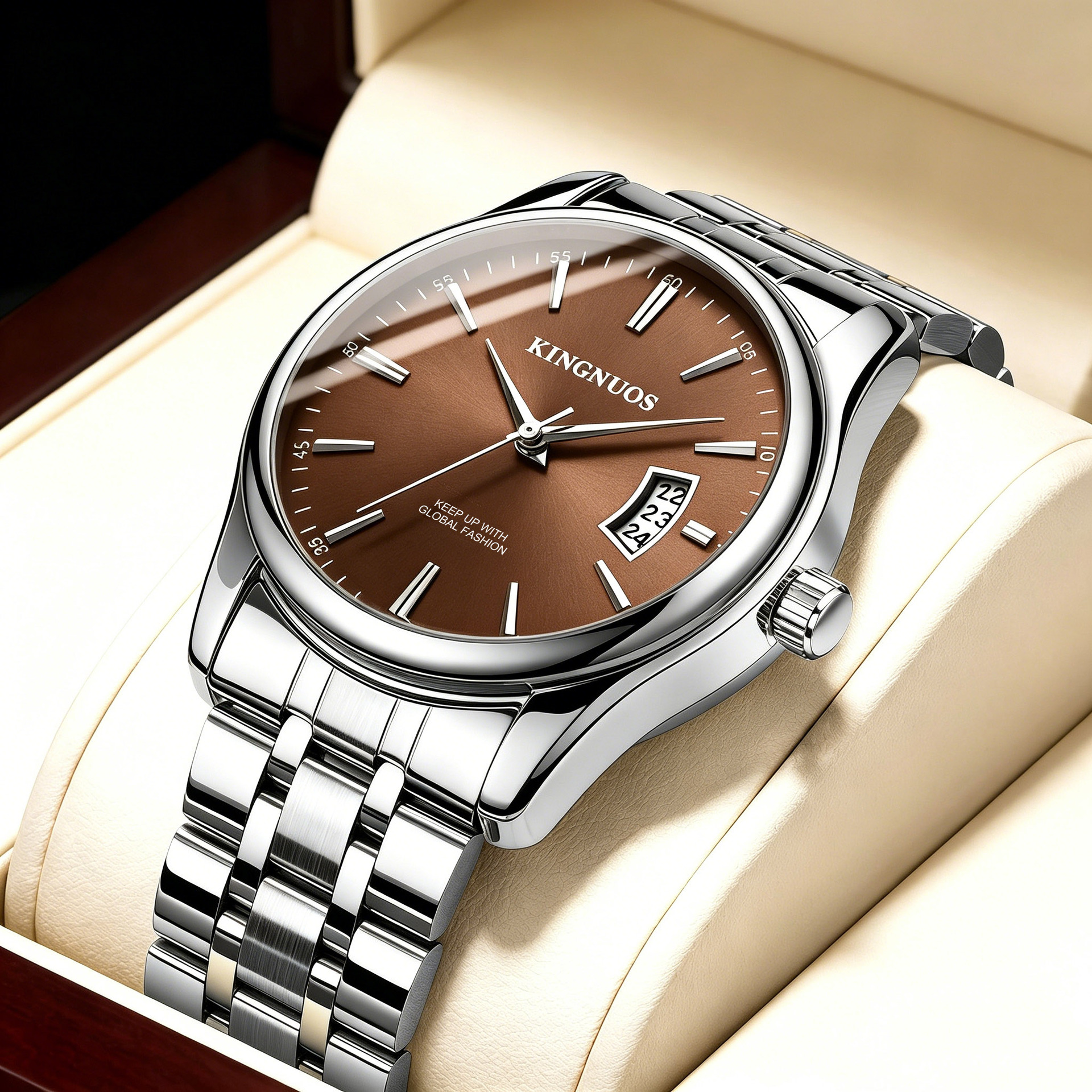 Coffee steel belt, men's style