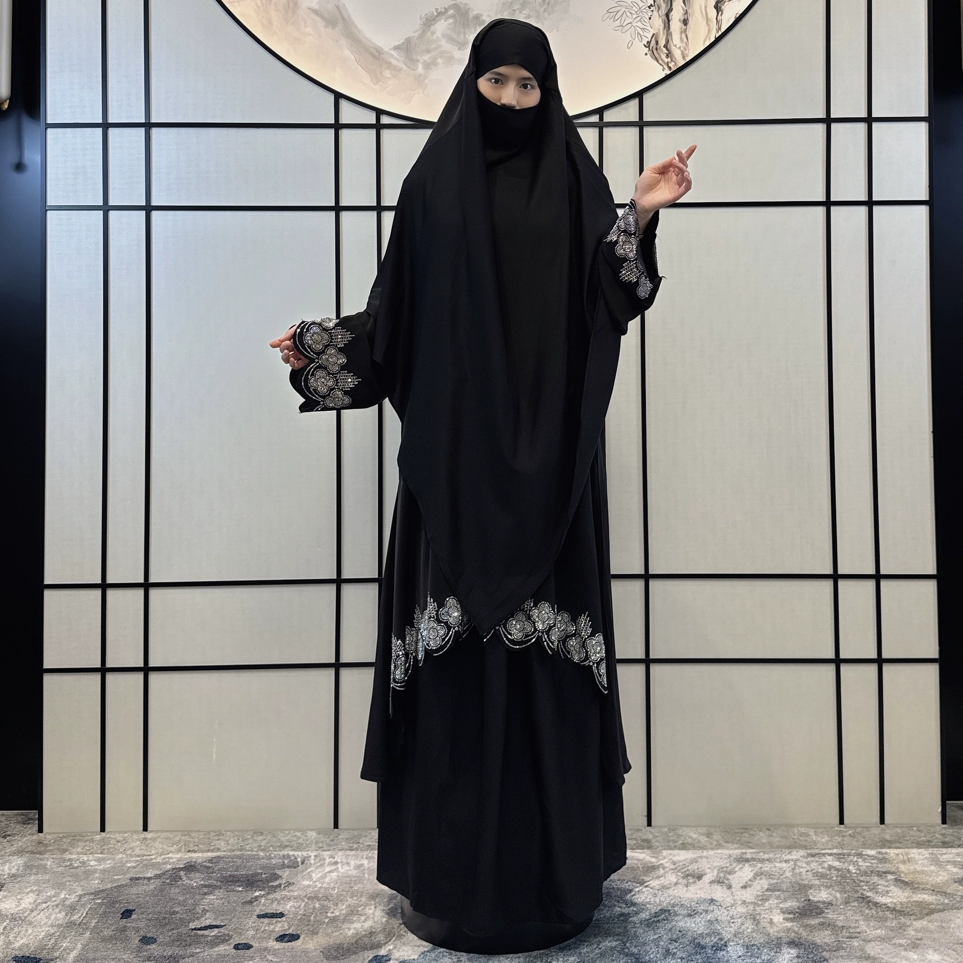 Кросс-бордер женское платье, халат, длинная юбка ABAYA мода горячий барабан Халат ближний восток женская одежда арабская юбка