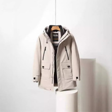 龙达飞新品【专柜同款】青年男士户外休闲保暖连帽羽绒服S16578D1