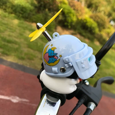 Car ornaments: Bicycle Decoration - strap-style-yellow-bamboo-little-flying-elephant-level-3-head-kitten