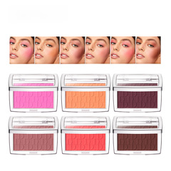 Cross-border exclusive Danchel embossed blusher, pink and dark blush palette