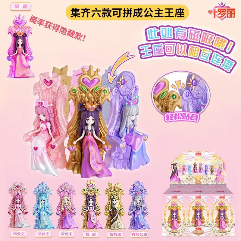葉羅麗精霊玉座ブラインドボックス姫フィギュア女の子クリエイティブ漫画おもちゃ女の子サプライズプレゼント|undefined