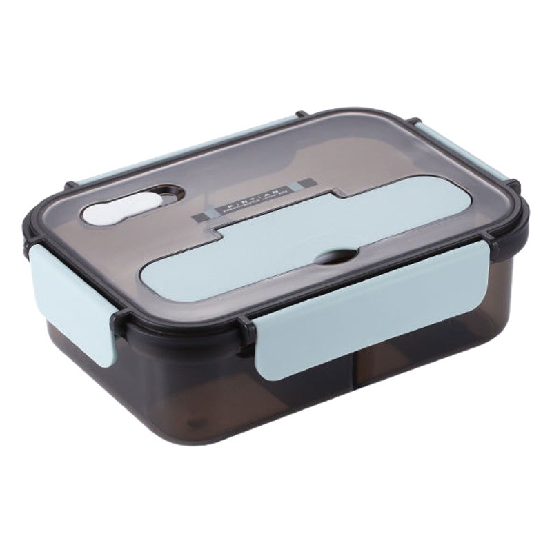 Caja de almuerzo compartimiento caja de almuerzo horno de microondas plástico sellado aislamiento adulto estudiante mujer oficinista lonchera de gran capacidad