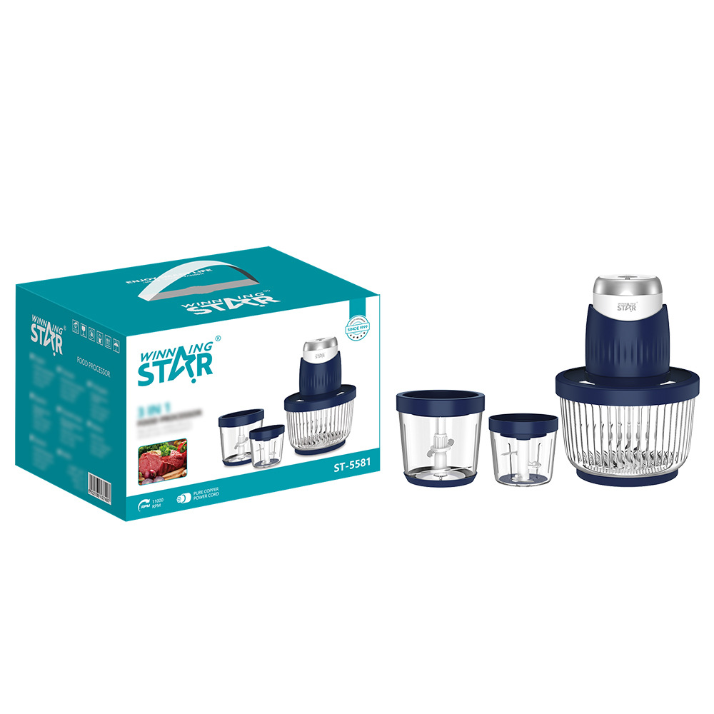 Ajo doméstico transfronterizo de la estrella ganadora que hace la máquina de cocina tres en uno multifuncional