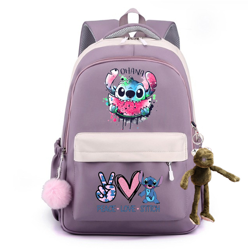 2024 encantador patrón de dibujos animados Stevie / Boy mochila escolar mochila de moda casual para hombres y mujeres