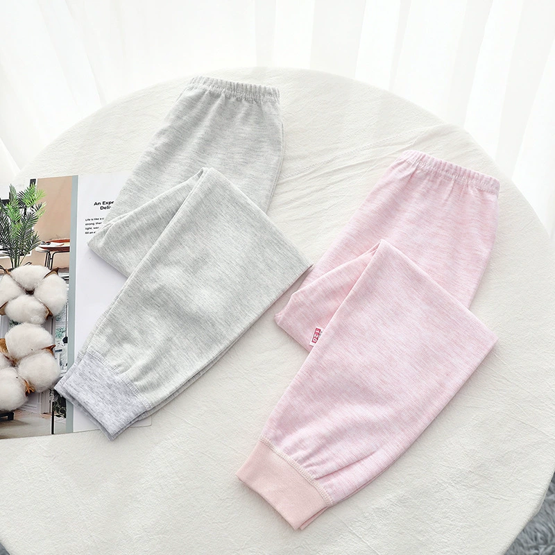 Children's thermal underwear for men and women girl's, autumn woolen small leggings