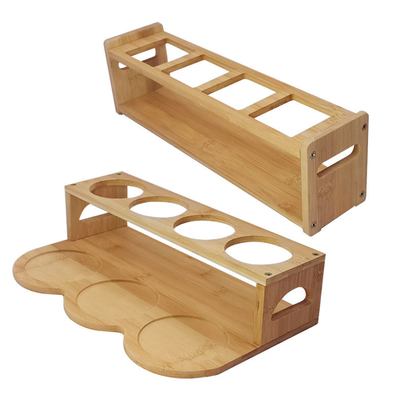 Bamboo kitchen storage rack seasoning rack wine cup rack multi-function storage rack storage wooden rack storage rack manufacturers