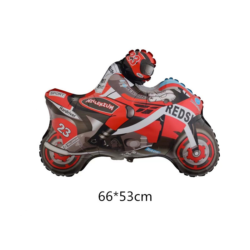 New 18 inch black and white plaid racing tire aluminum film balloon children's birthday party decoration balloon props
