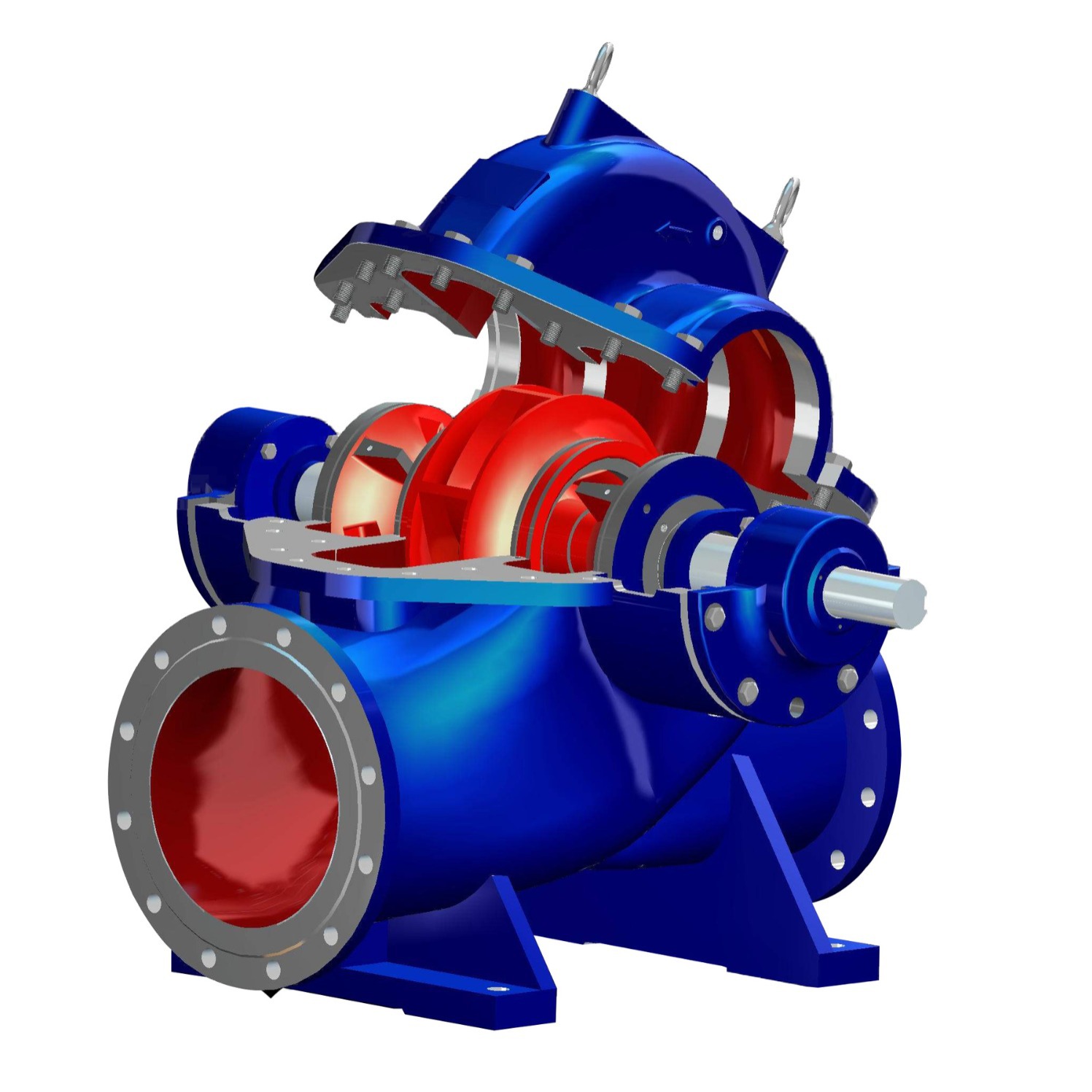 KQSN150-M4/KQSN150-N4/上海水泵转子总成，铸铁双吸泵水泵配件