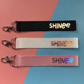 SHINee手机绳姓名条 Taemin包包手机挂件饰品 钥匙圈 温流ONew