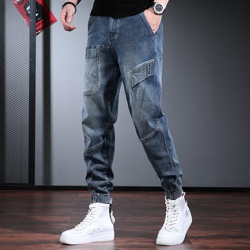 Summer Cropped Jeans Boys Loose Ankle Pants Korean Style Workwear Harlan Ankle Pants