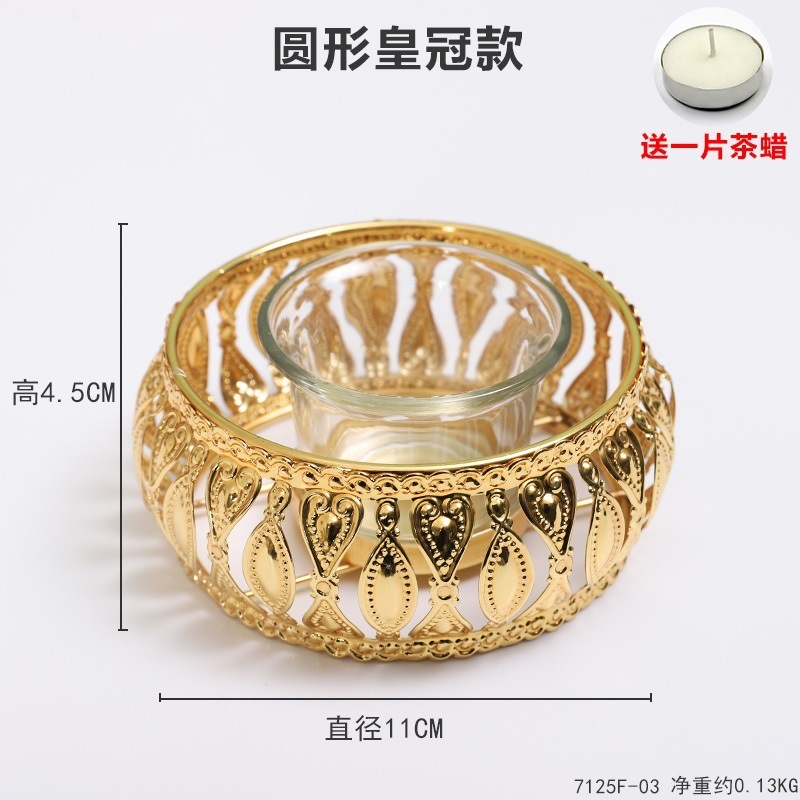 Vela de cumpleaños con luz de vela francesa medieval accesorios de decoración romántica casa retro luz de vela europea soporte de mesa de candelabro de hierro forjado