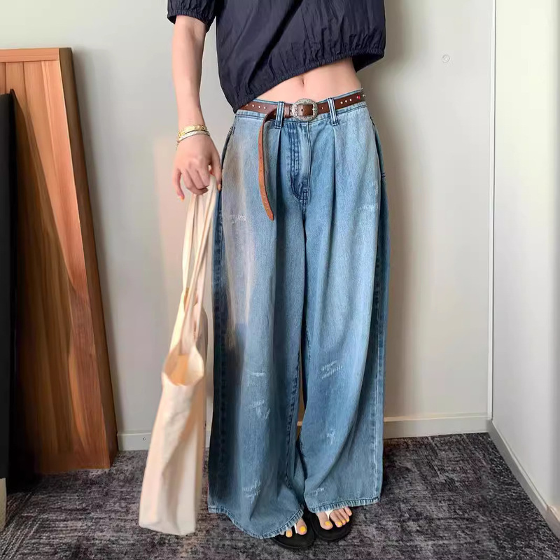 [in Stock] Vc Lucerne Citywalk Jeans Casual Pants Long Pants 2024 Summer New Women's Style