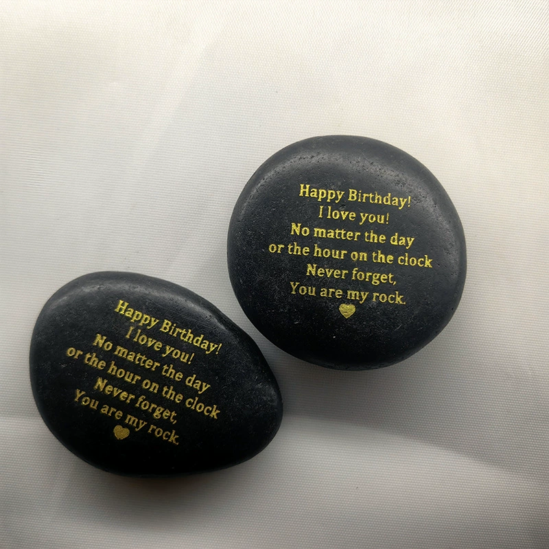 Лазерная гравировка камешков, процесс горячего тиснения, полировка камешков, гравировка, камень «дождевой цветок», красочные камни «сделай сам»