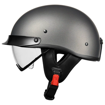 Summer, Motorcycle Safety Supplies - matt-metal-transparent-mirror-m55-56-head-circumference