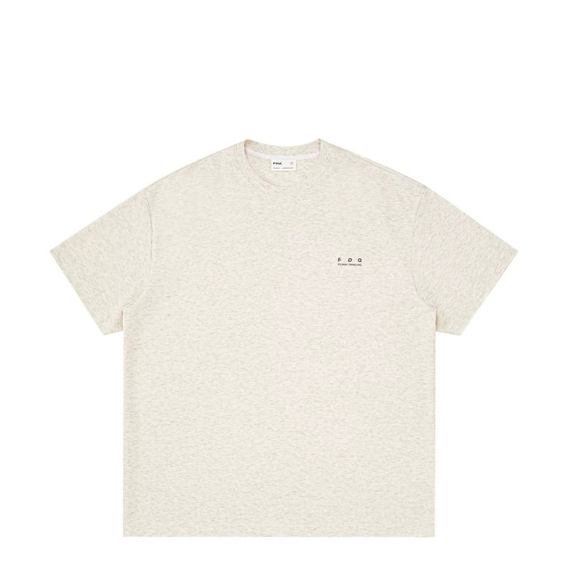 クロスボーダーFPA無地バックグラデーションブランドロゴレイアウトクールで万能なラウンドネック半袖Tシャツ男女兼用|undefined
