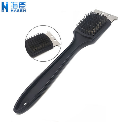 烤炉烤网清洁工具清洁刷不锈钢刮片钢丝刷铜刷bbq cleaning brush|ru