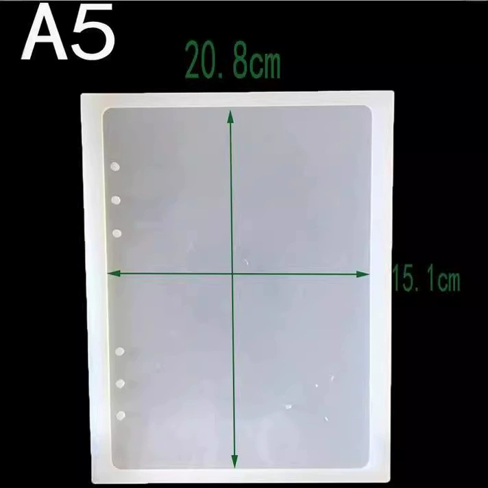 Full mirror -free laptop mirror mold A5 A6 A7 card circle inner page