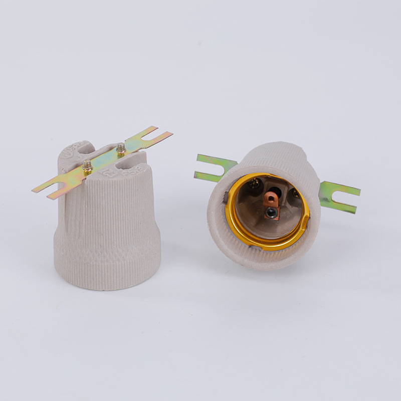 E27 lámpara de cerámica resistente a altas temperaturas conector de lámpara de lámpara accesorios de lámpara de lámpara conector de lámpara de lámpara tipo conector de lámpara de lámpara