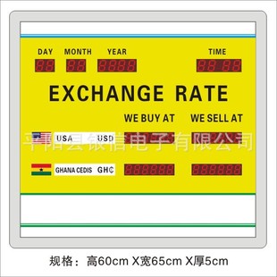 Foreign Trade Foreign Exchange Rate Screen Led Exchange Rate Screen Exchange Rate Card