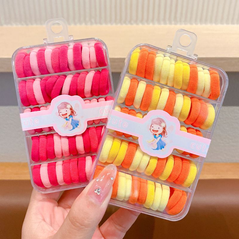 Banda de goma para niños bebé durable banda de pelo lindo lazo anillo de toalla de pelo no hace daño cuerda de pelo elástica buena cuerda de la cabeza