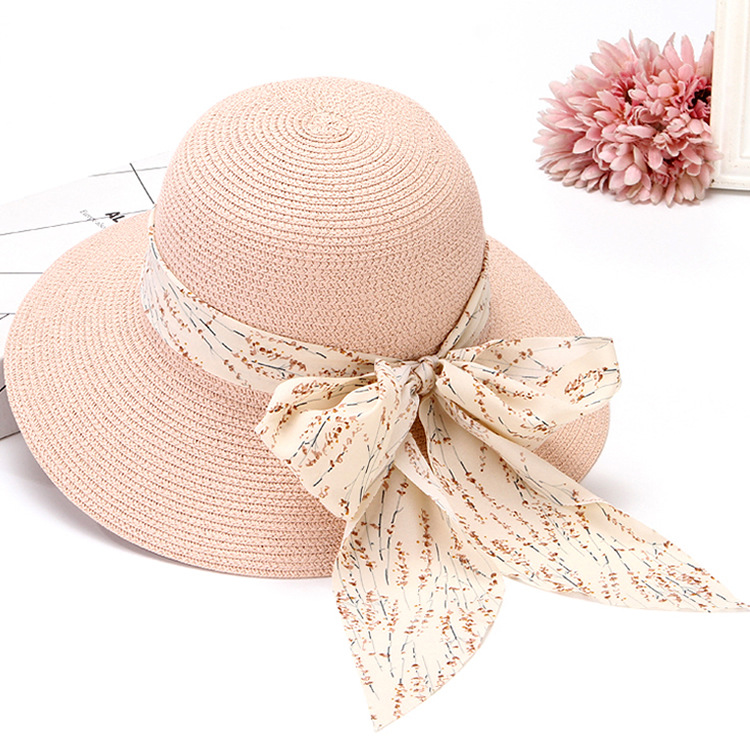 Damen Strohhut Mit Breiter Krempe Sonnenschutz Für Den Strand_voghion.com
