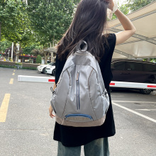 大容量休闲情侣背包简约街头睿营休闲双肩包时尚女初高中学生书包