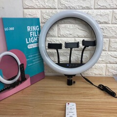 Lc 360補光灯タッチ調節リモコン調整美顔灯14インチ三携帯電話の新型生放送補光灯