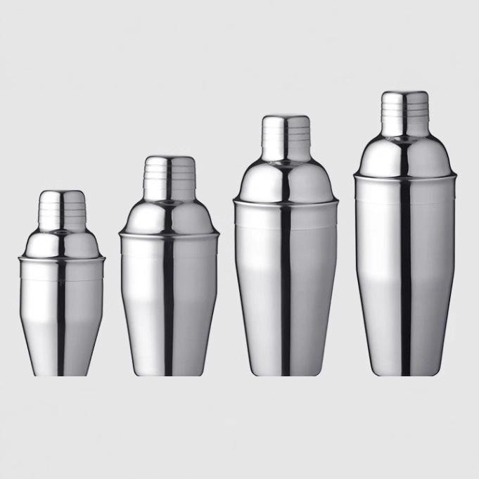 Cross-Border Exclusive Supply of Stainless Steel Cocktail Shaker 250ml Cocktail Mixing Cup Shaker Cup Three-Section Bar Bartender Tool