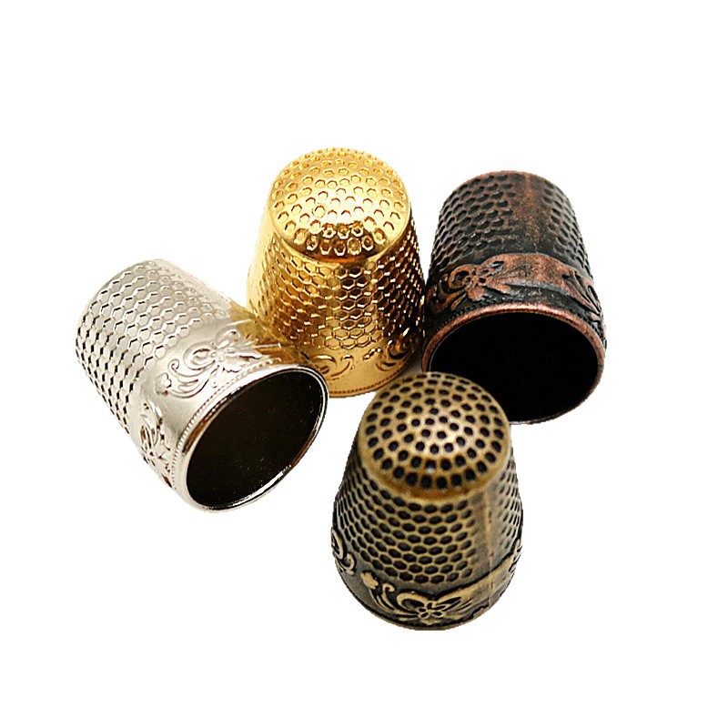 Dedal de Costura Metálico Ajustable de Metal Protector de Dedo para Costura a Mano image 7