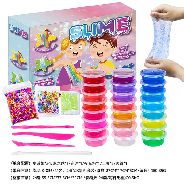 (Cross-border trading), slime, set, 24 colors