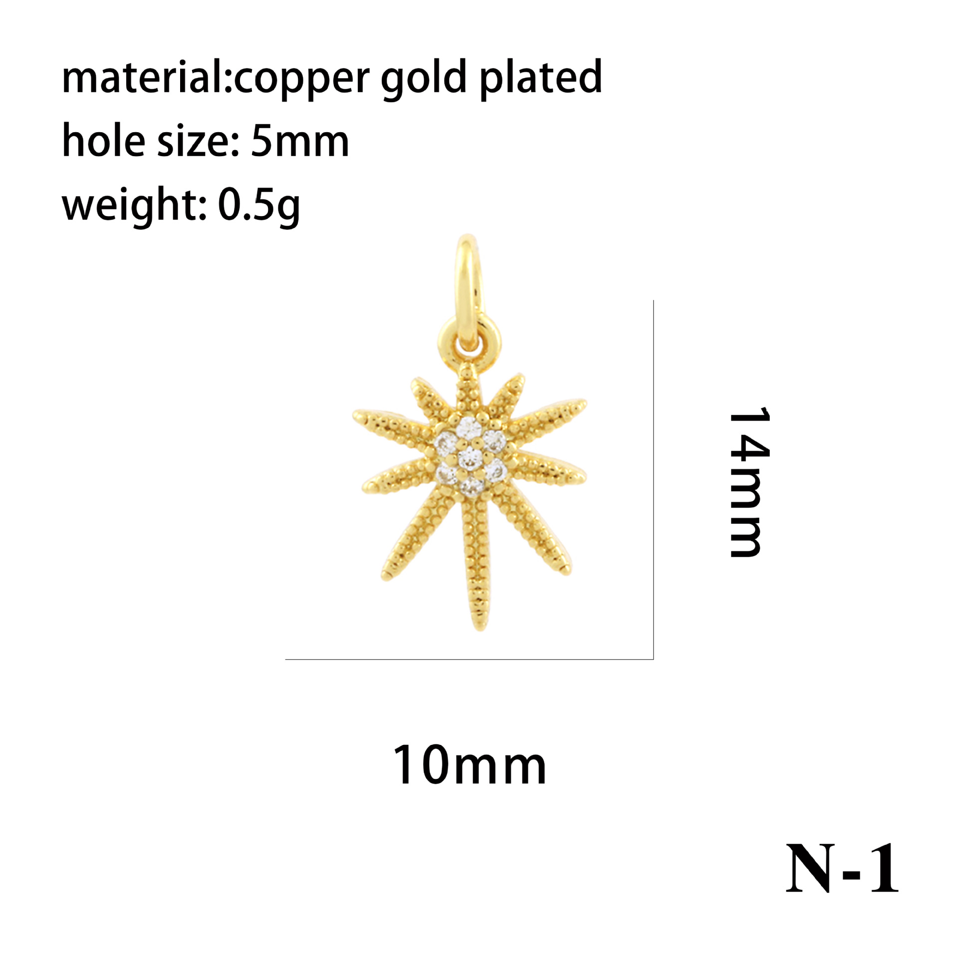 2g Weight Pendant Jewelry Making Type 18K Gold Plated Plating Material Zircon Inlay Material DIY Jewelry Accessories Classification 1 Piece Quantity Copper Material Star, Coconut Tree, Notes Pattern Plating, Inlay Design Simple Style Style 1 Piece Copper Zircon 18K Gold Plated Star Coconut Tree Notes Pendant 12