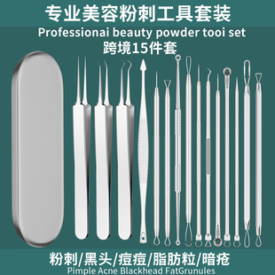 In-Stock Stainless Steel Acne Clips, Acne Needles, Blackhead and Whitehead Extraction Beauty Needles, Multi-Piece Tool Set