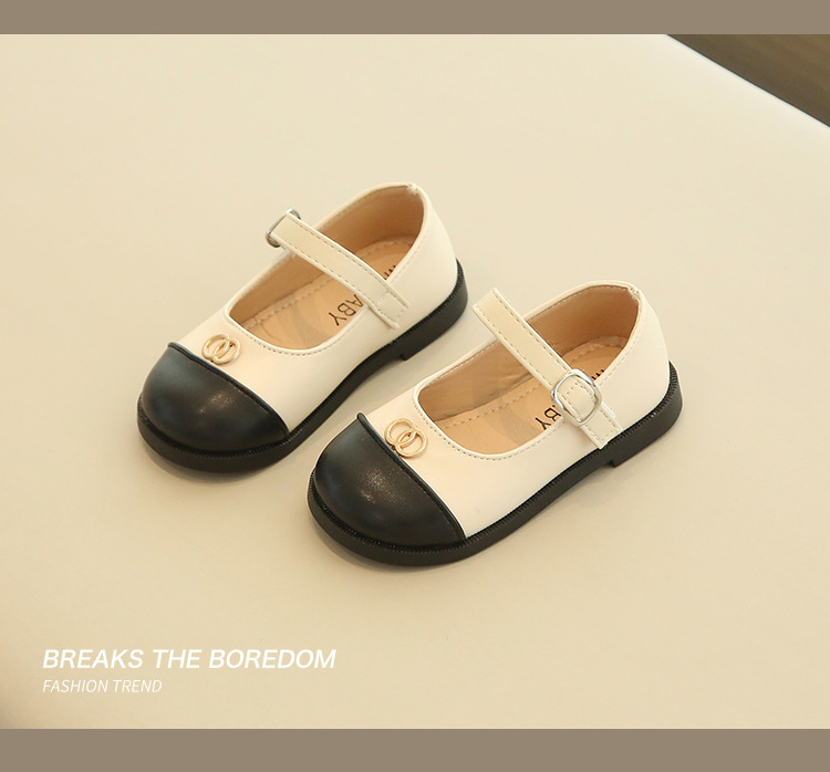 2024 Autumn New Korean Edition Children's Colored Soft Sole Fashion Small Leather Big Boy Princess Shoes, Baby Single_voghion.com