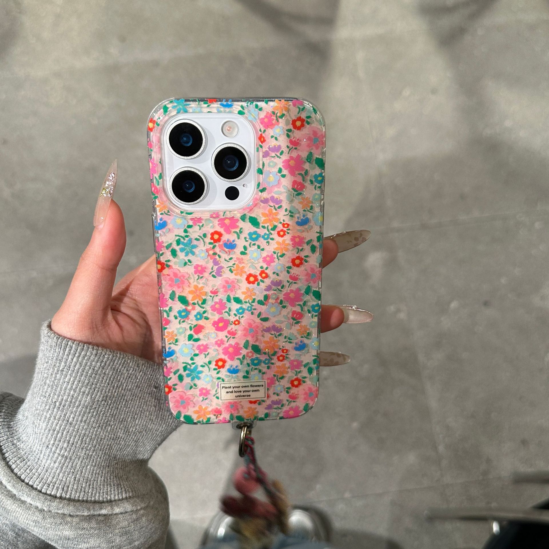 Pantalla completa pintura al óleo flores rosas para iPhone15/16 funda para teléfono móvil 14Pro cadena 16ProMax chica 13