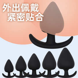 硅胶后庭肛塞桃子型肛门扩肛器成人用品男女共用肛门塞自慰性玩具