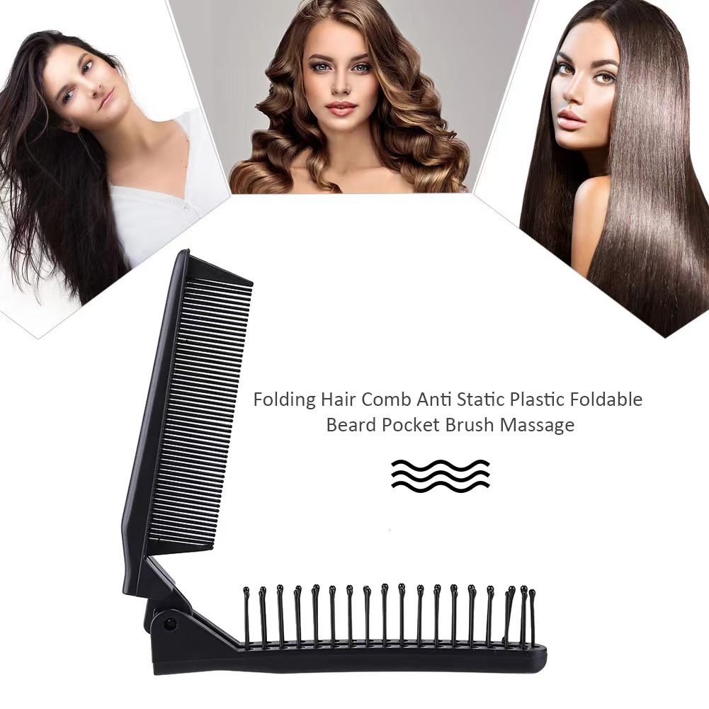 peine plegable portátil para niñas peinado especial masaje peinado bandeja de cabello trenzado peinado de viaje de dos usos para niños