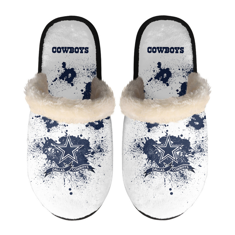 Dallas Cowboys Team Print Men's and Women's Adult Cotton Mops Amazon Philadelphia Eagles Home Warm Balted Head Shoes