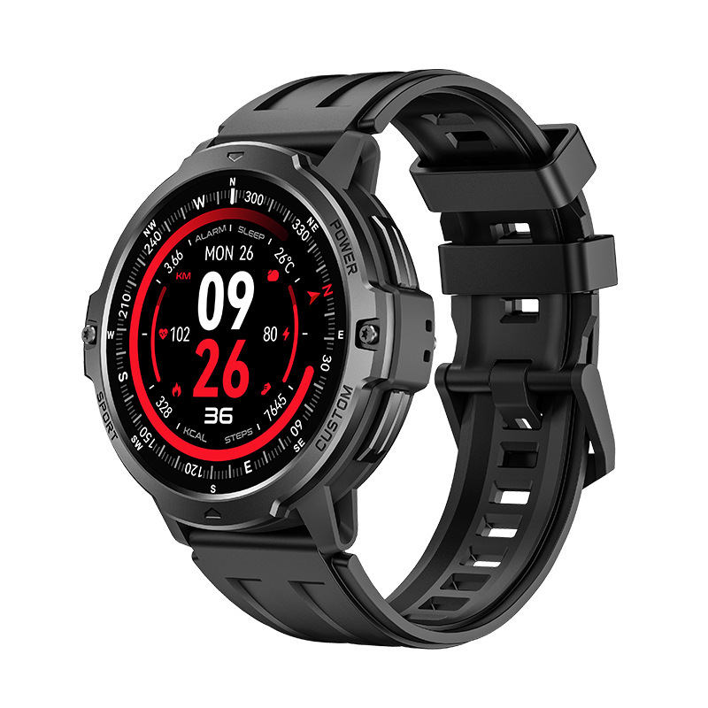 DaFit C31 Schwarze Smartwatch mit GPS, Höhenmessung, GNSS-Positionierung, Sechs-Achsen-Schwimmüberwachung und GOMORE-Algorithmus – Sporttechnologie-Zubehör_voghion.com