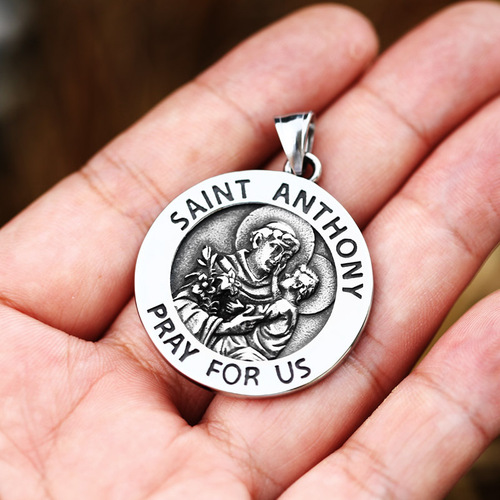 Beier Hot Selling New Stainless Steel Round Pendant Wholesale Cross-border Retro Men's Titanium Steel Pendant