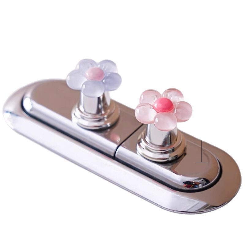 かわいい花のトイレボタン、マニキュア専用トイレ水タンクスイッチボタン、ユニバーサルトイレプッシャー|undefined